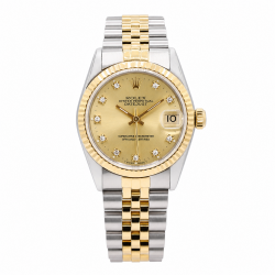 Rolex Datejust 31MM 68273 Two-Tone Factory Diamond Dial Watch